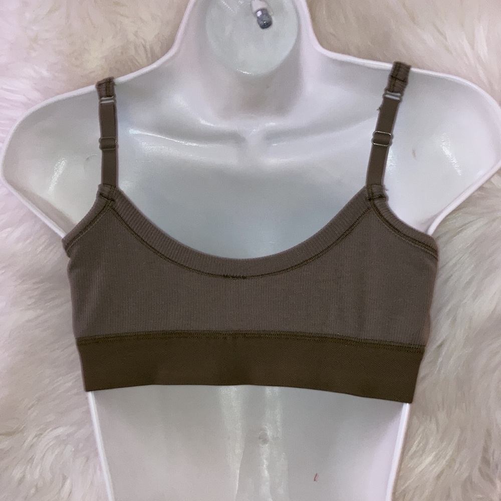 SKIMS Brown Ribbed Bra - Picture 4 of 8